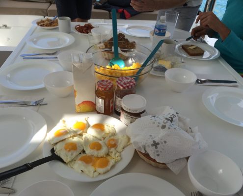 Frühstück on board