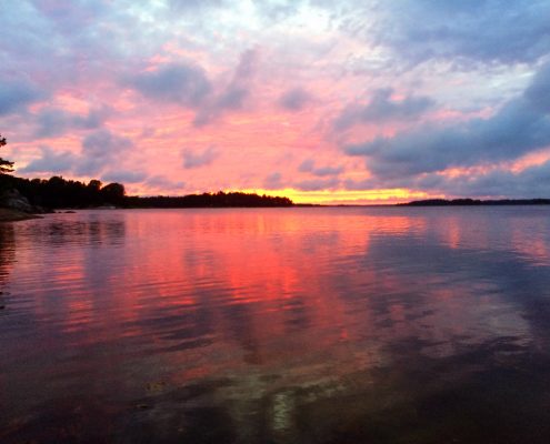Sunset im Schärengarten