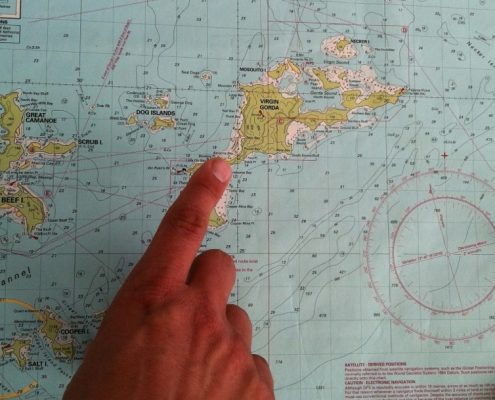 Seekarte Navigation British Virgin Islands
